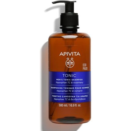 Apivita Tonic Shampoo For Men Thinning Hair 500Ml - Natural Hair Loss Shampoo