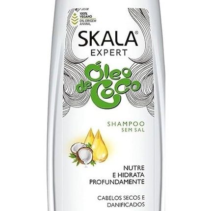 Skala Expert Coconut Oil Shampoo 325Ml - Vegan Nourishing And Moisturizing For All Hair Types - Shine And Repair - Animal Friendly