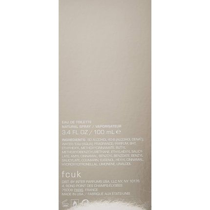 Fcuk Connect Eau De Toilette Spray For Her Aromatic 100Ml - Image 3