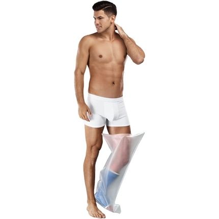 Aquashield Reusable Waterproof Cast Cover For Adult Full Leg L44 - Bandage Protector For Foot Plaster Bath Shower - Made In Usa Adult Full Leg 18.5 - 27.5
