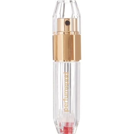 Travalo Perfume Pod Crystal Perfume Atomizer Gold For Unisex 0.17 Oz Refillable Spray