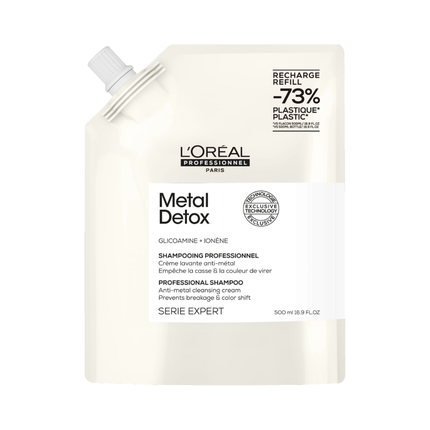 L'Oral Professionnel Metal Detox Shampoo For Damaged Hair Refill 500Ml