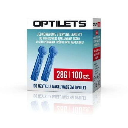 Optilets Disposable Lancets For Glucose Measurement - 100 Pcs