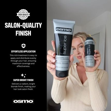 Osmo Super Ice Brightening Mask For Toning Blonde Hair - Image 3