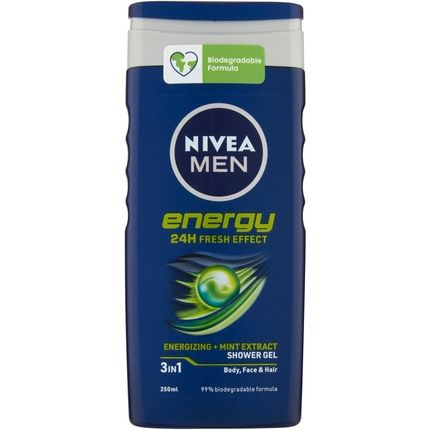Nivea Men Energy Shower Shampoo 250Ml