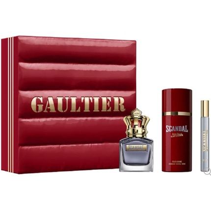 Jean Paul Gaultier Scandal Pour Homme Set 50Ml Eau De Toilette Spray + 150Ml Deodorant Spray + 10Ml Mini Spray