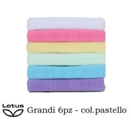 Lotus Fabric Hair Ties Large Assorted Colors
