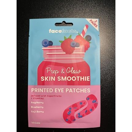 Face Facts Printed Eye Patches Skin Smoothie Prep & Glow