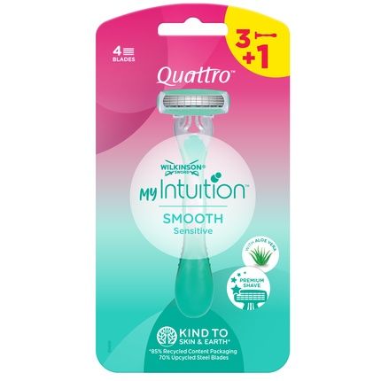 Wilkinson Quattro My Intuition Smooth Sens Disposable Razors