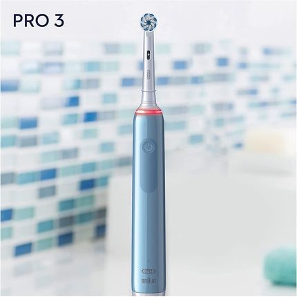 Oral-B Pro 3 Electric Toothbrush With Rechargeable Handle And Braun Technology - Blue