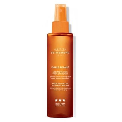 Institut Esthederm Suncare Oil Body And Hair Strong Sun 150Ml