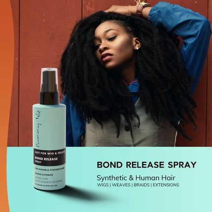 Sunny Isle Just For Wig, Weave, Braid & Extensions Bond Release Spray 4Oz - Image 3