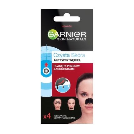 Garnier Skin Naturals Charcoal Pore Strips - 4 Pieces