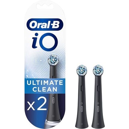 Oral-B Io Ultimate Clean Toothbrush Heads Black 2 Pieces