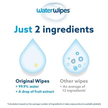 Waterwipes Baby Wipes Sensitive Wet Wipes For Newborns, Organic
