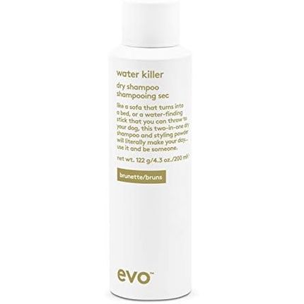 Evo Water Killer Dry Shampoo - Absorbs Oil To Refresh Hair And Reduces Damage From Excessive Washing 200Ml