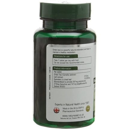 Natures Aid Green Tea 10000Mg 60 Tablets