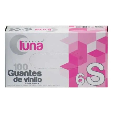 Guantes Luna Luna Vinyl Gloves Size S 100 Units