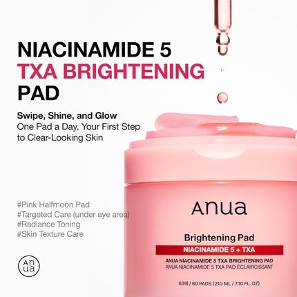 Anua Niacinamide 5% Toner Pads Hydrating Facial Pads For Even-Looking Skin
