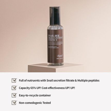 Benton Snail Bee Highcontent Essence 3.38 Fl.Oz Snail Mucin Essence Bee Venom Serum Korean Serum For Face - Image 3