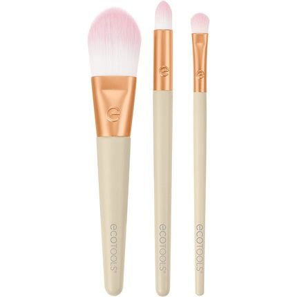 Ecotools Limited Edition Mini Max Glow Makeup Brush Kit For Powder, Liquids, And Creams - 3 Piece Gift Set - Image 3