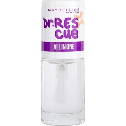 Maybelline Nail Polish Dr Rescue All In One 6.7Ml Base/Top Coat White