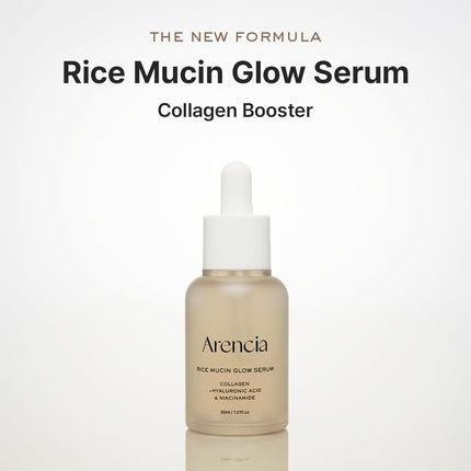 Arencia Rice Mucin Glow Serum Radiant Glow With Collagen And Hyaluronic Acid