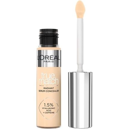 L'Oreal Paris Serum Concealer Medium Coverage Radiant Finish With 1.5% Hyaluronic Acid And Caffeine True Match 10Ml 4N