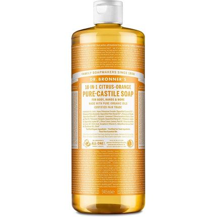 Dr. Bronner'S Pure Castile Liquid Soap Citrus Orange 945Ml