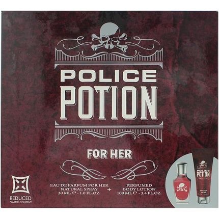 Police Potion For Her Gift Set Eau De Parfum 30Ml Body Lotion 100Ml