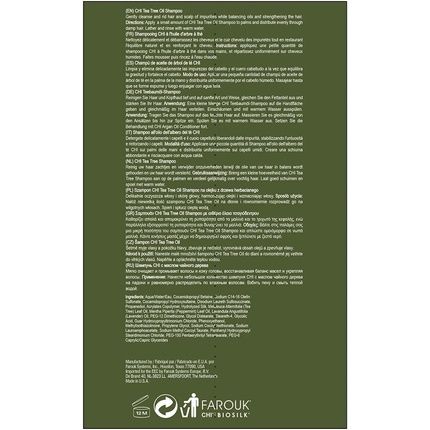 Chi Tea Tree Oil Shampoo 340Ml