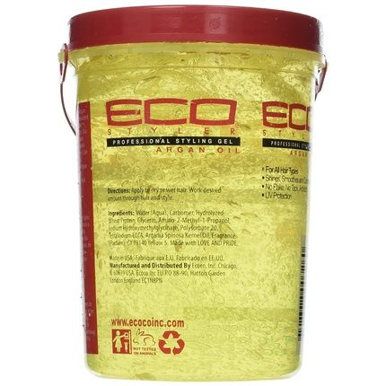 Ecoco Eco Style Gel With Argan Oil 2.36 Liters 80 Fl Oz