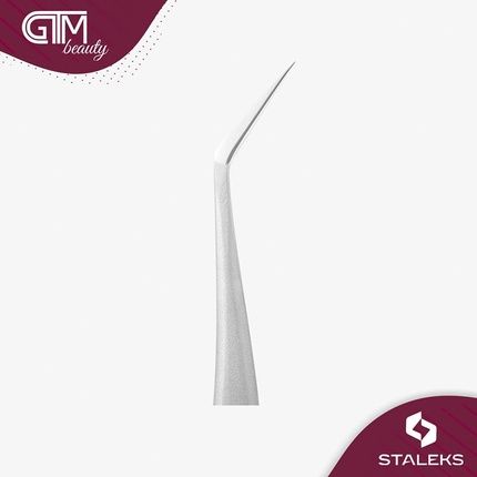 Staleks Professional Eyelash Tweezers Expert 41 Type 9 L-Shaped 35 Inches
