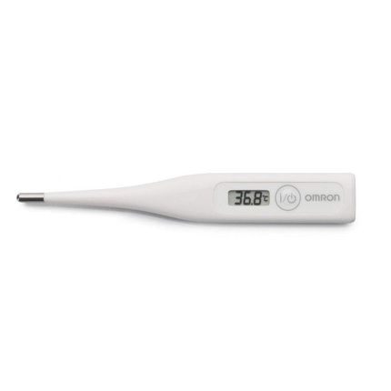 Omron Eco Temp Basic Digital Fever Thermometer For Oral, Armpit, Rectal Use - Accurate Readings, Easy To Clean, Water Resistant - Ideal For Adults, Children, Babies