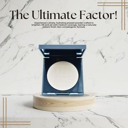 Huda Beauty Easy Bake And Snatch Pressed Talc-Free Brightening And Setting