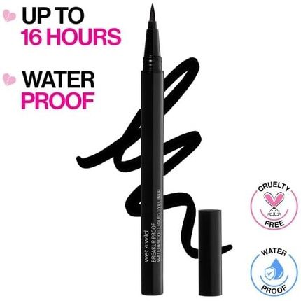 Wet N Wild Mega Last Breakup Proof Liquid Eyeliner Brown Waterproof Smudge-Resistant 16-Hour Wear - Image 3