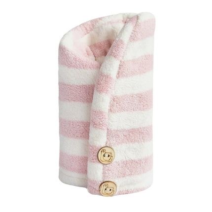 Trust My Sister Microfiber Hair Towel Pink-White