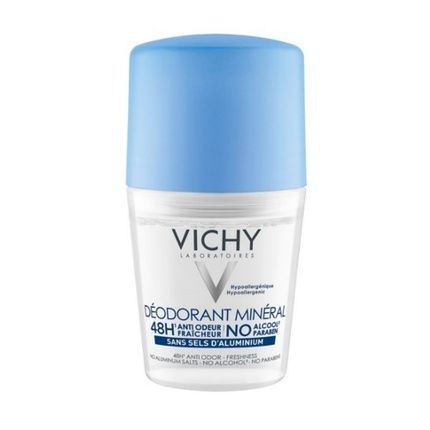 Vichy 48H Mineral Roll-On Deodorant For Sensitive Skin 50Ml