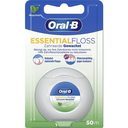 Oral-B Essentialfloss Mint Waxed Dental Floss 50M