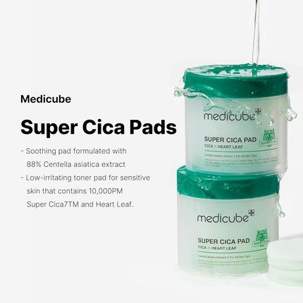 Medicube Super Cica Pad Cica X Heart Leaf Vegan Certified 70 Pads