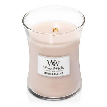 Woodwick Vanilla Sea Salt Vase Scented Candle 275 G