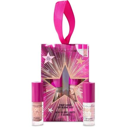 Revolution Pout Bomb Plumping Mini Lip Gloss Set With Hyaluronic Acid