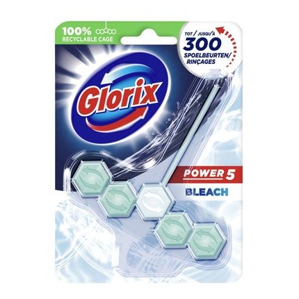 Glorix Toilet Block Power Bleach - Effective Toilet Cleaner