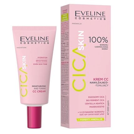 Eveline Cica Skin Cc Cream Moisturizing And Toning 30Ml