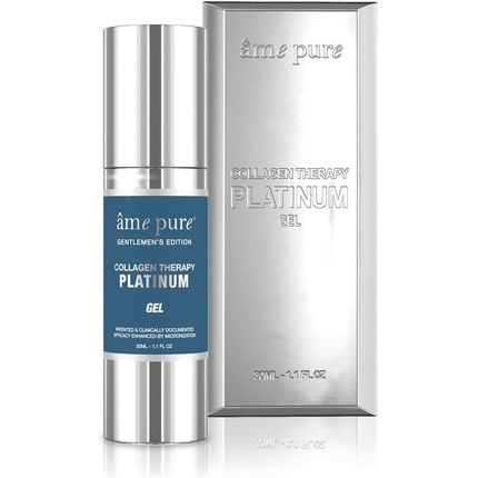 Ame Pure Gentlemen'S Collagen Gel Platinum Triple-Power Microneedle Roller Treatment 30Ml