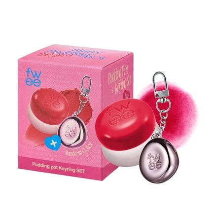 Blurry Pudding Pot Keychain Set Airbrushed Blush And Lip Buildable Pigment