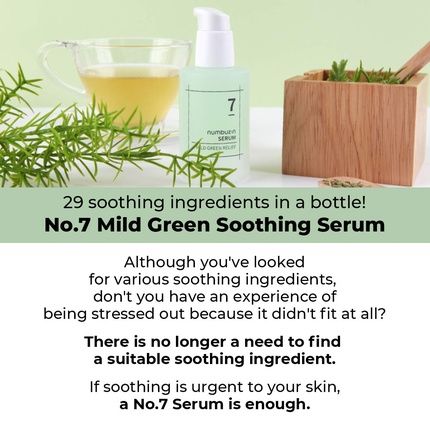 Numbuzin No.7 Mild Green Soothing Serum For Acne-Prone Skin And Sensitive Redness 1.69 Fl Oz - Image 3