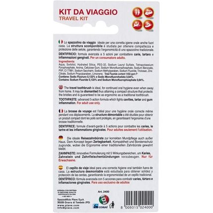 Piave Travel Toothbrush With Toothpaste - Image 3