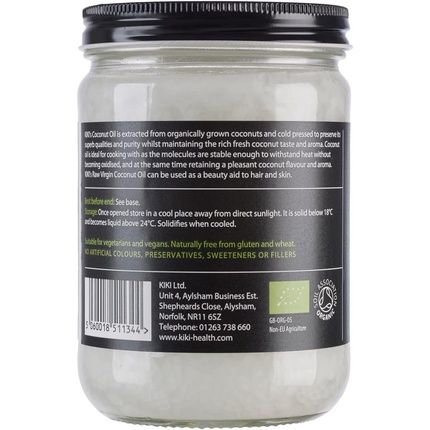 Kiki Health Organic 100% Raw Coconut Oil 500Ml - Image 3