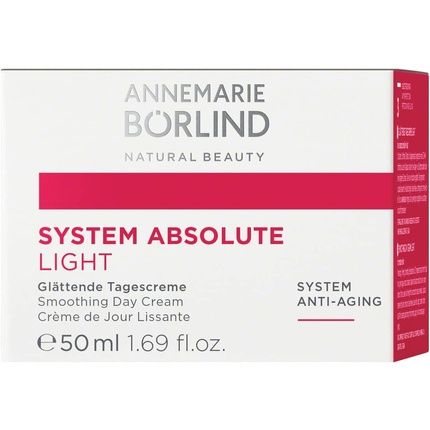 Annemarie Borlind System Absolute Smoothing Day Cream Light 50Ml - Activates Collagen And Elastin Production - Ideal Makeup Base With Creamy-Light Texture - Image 3